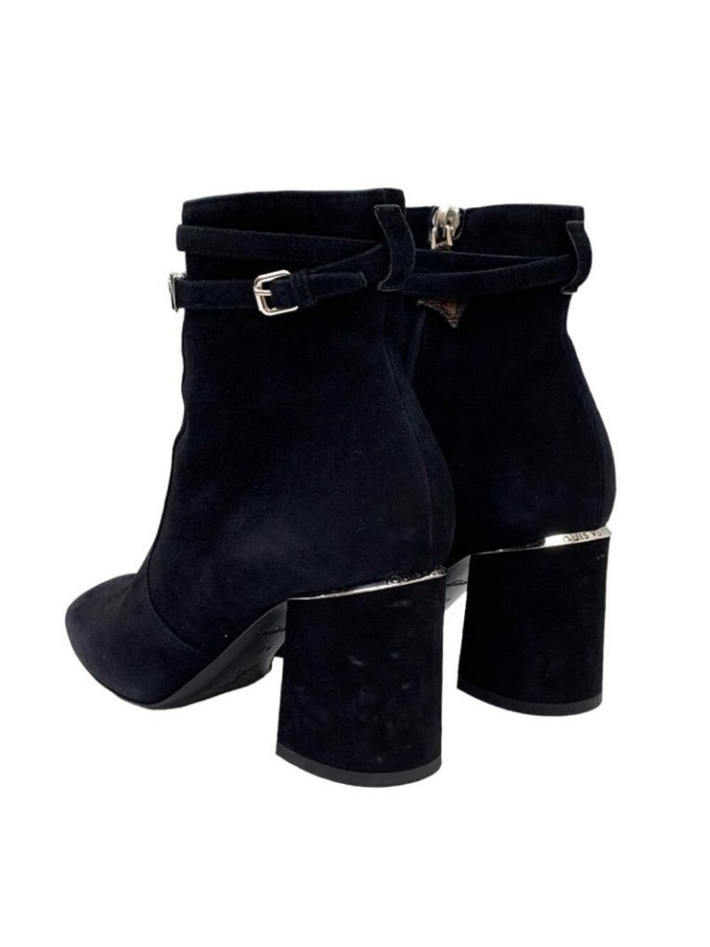Louis Vuitton Call Back Line Boots Short Ankle Shoes Logo Suede - Picture 5 of 10